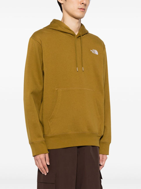 bluza z kapturem i ściągaczem z haftowanym logo