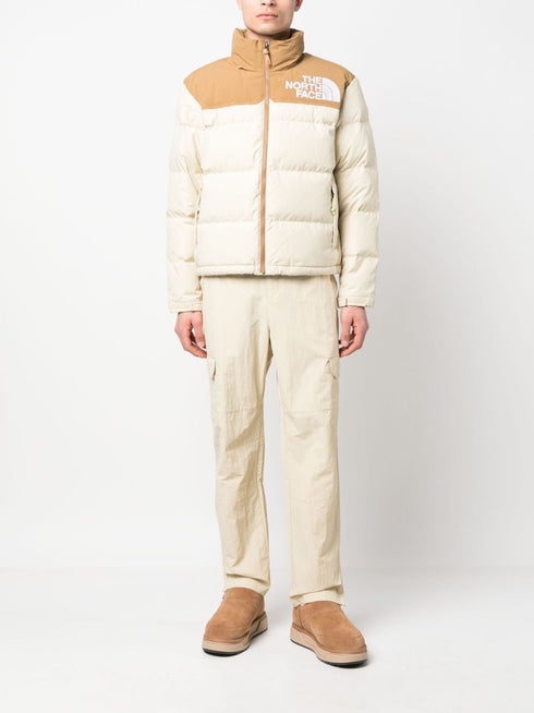 embroidered-logo trousers