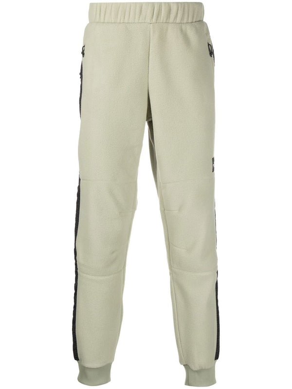 side-stripe fleece track pants