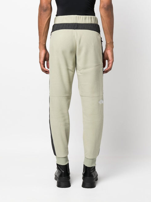 spodnie dresowe z polaru z bocznymi paskami