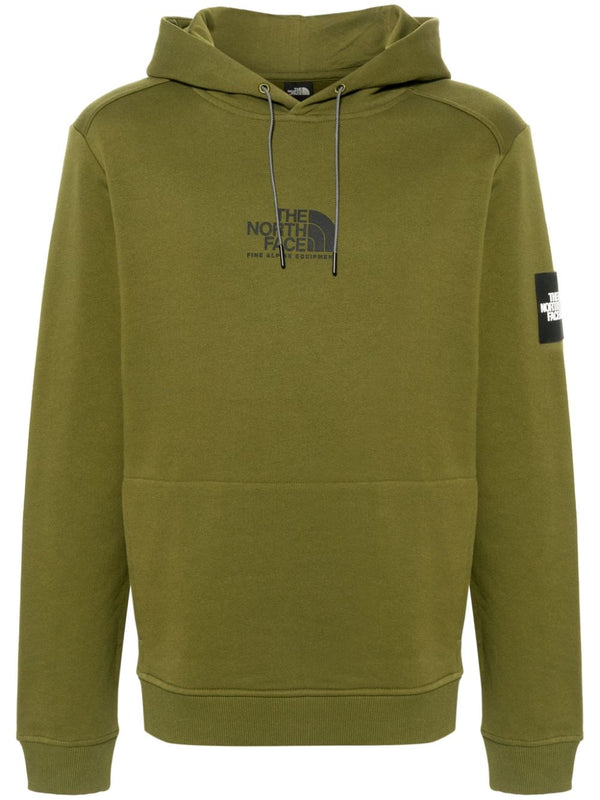 logo-print cotton hoodie