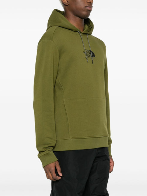 bluza z kapturem z nadrukiem z bawełny