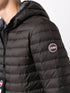 logo patch hooded puffer