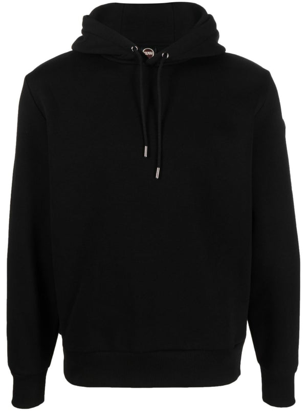 logo-patch long-sleeve hoodie