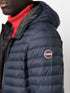quilted hooded down jacket