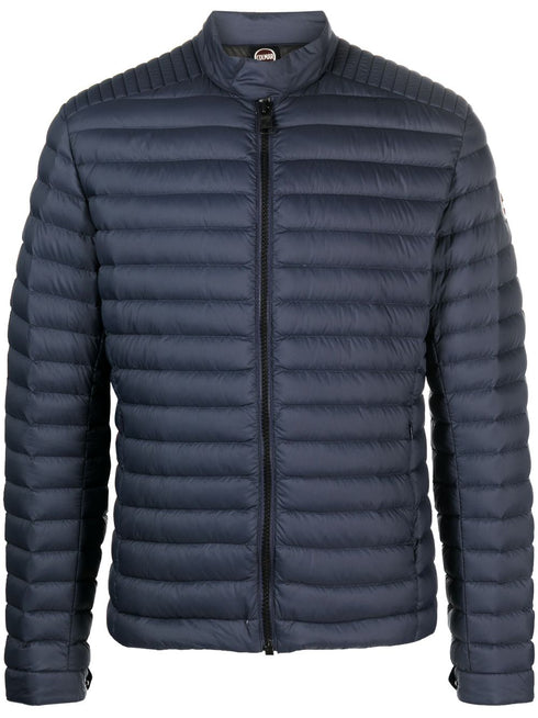 logo-patch padded jacket