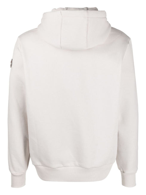 bluza z kapturem i ściągaczem z logo