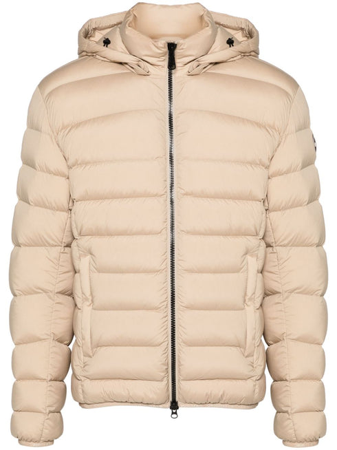 logo-patch padded jacket