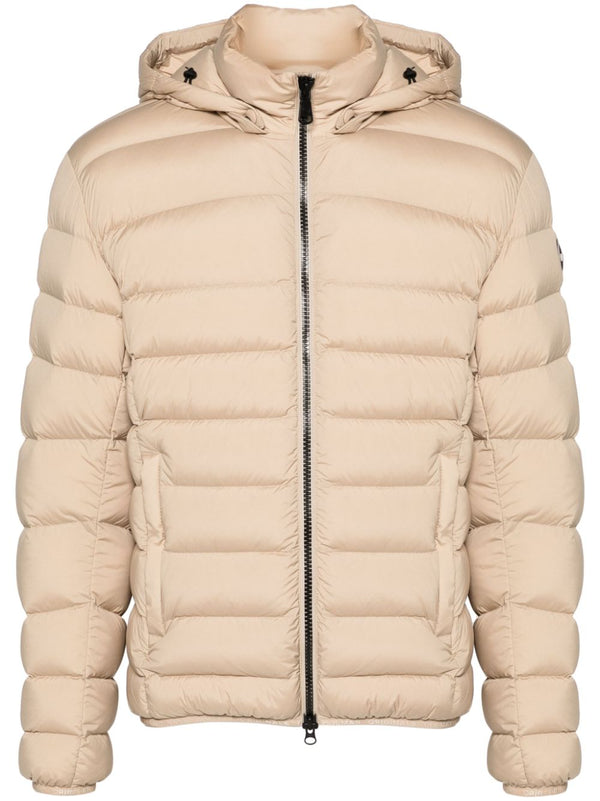 logo-patch padded jacket