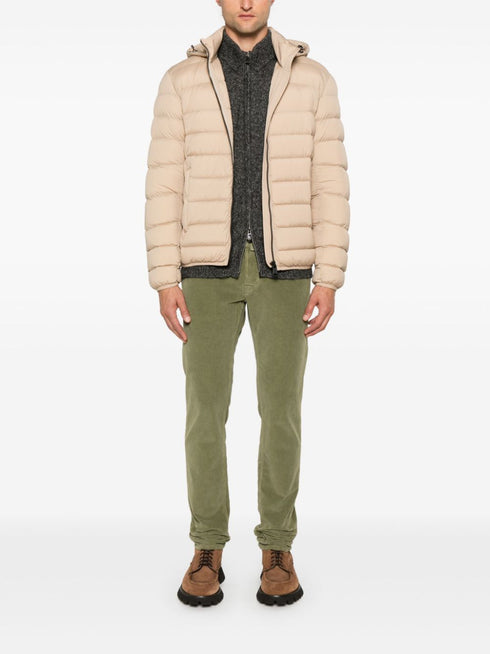 logo-patch padded jacket