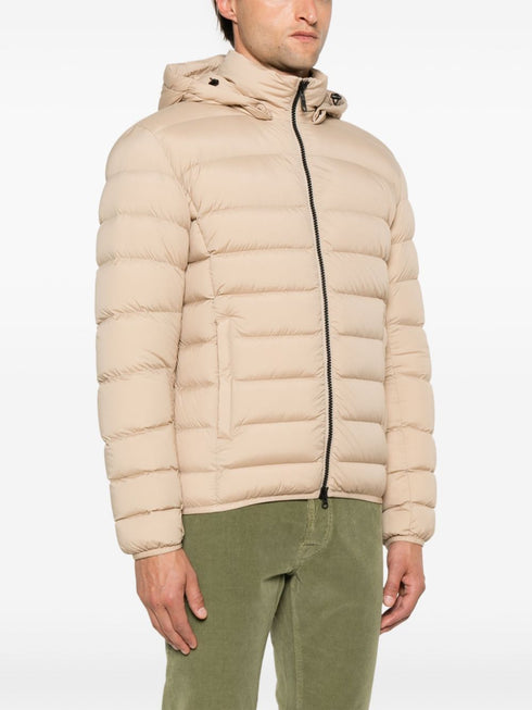 logo-patch padded jacket