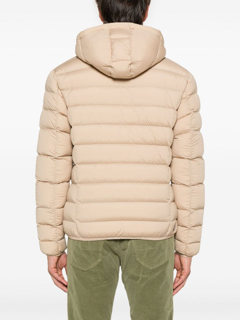 logo-patch padded jacket