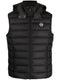 padded logo-embossed gilet