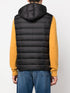 padded logo-embossed gilet