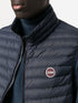 padded logo-embossed gilet