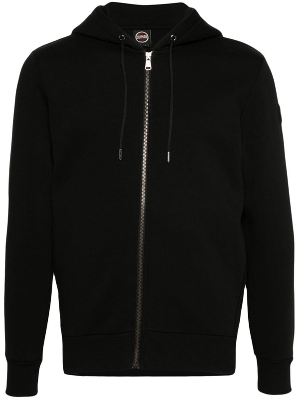 logo-appliqué zip-up hoodie