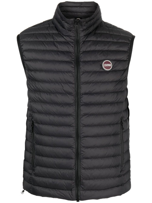 logo-patch padded gilet