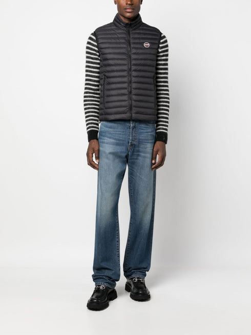 logo-patch padded gilet