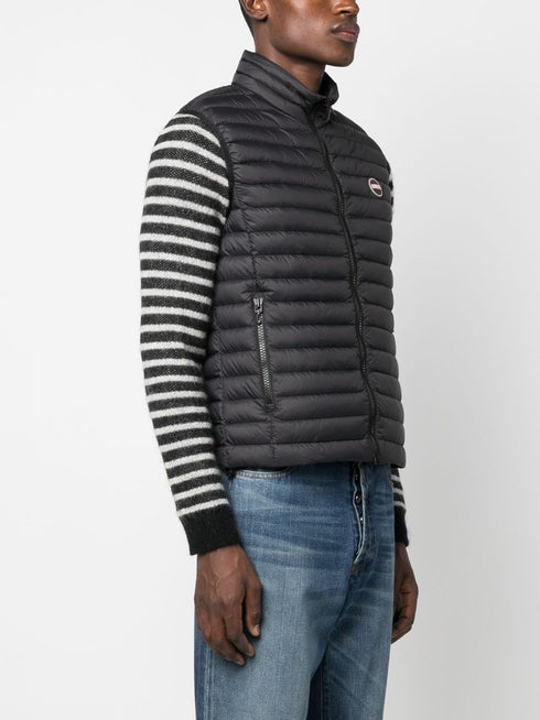 logo-patch padded gilet