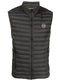 padded logo-embossed gilet