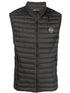 padded logo-embossed gilet