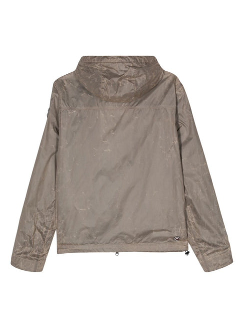 logo-patch hooded jacket