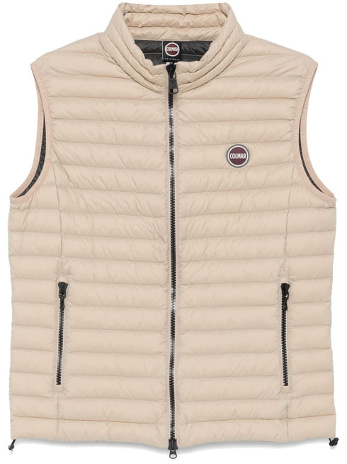 logo-embossed gilet