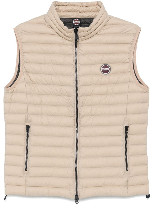 logo-embossed gilet