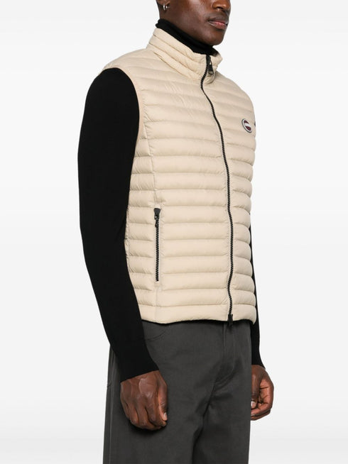 logo-embossed gilet