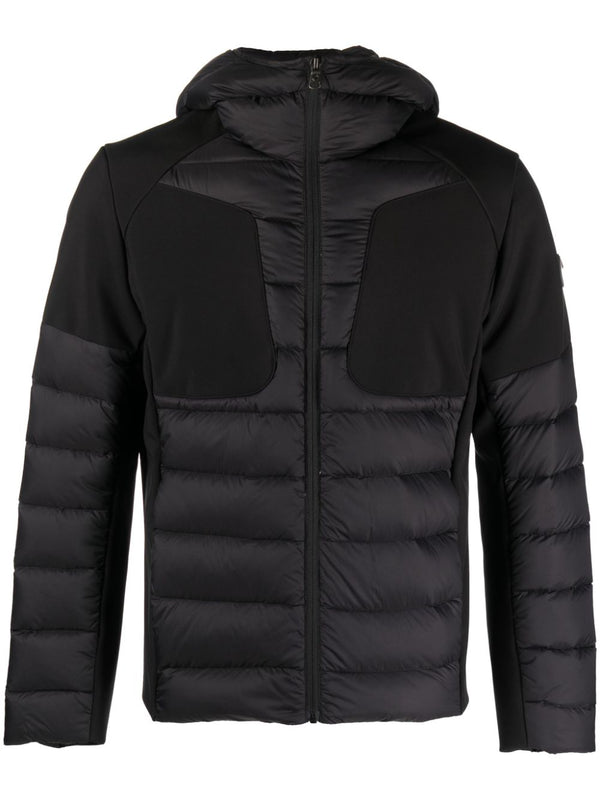 hooded zip-up padded jacket