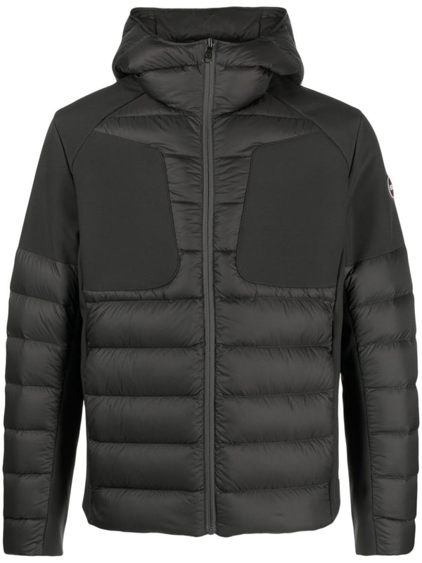 hooded zip-up padded jacket