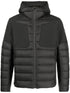 hooded zip-up padded jacket