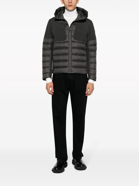 hooded zip-up padded jacket