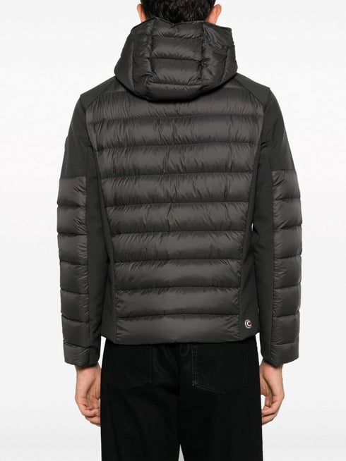 hooded zip-up padded jacket