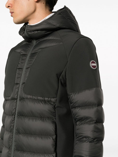 hooded zip-up padded jacket