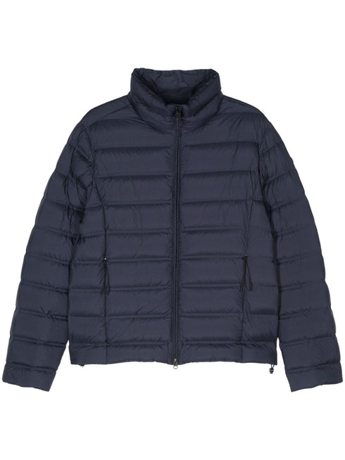 rubberised-logo puffer jacket