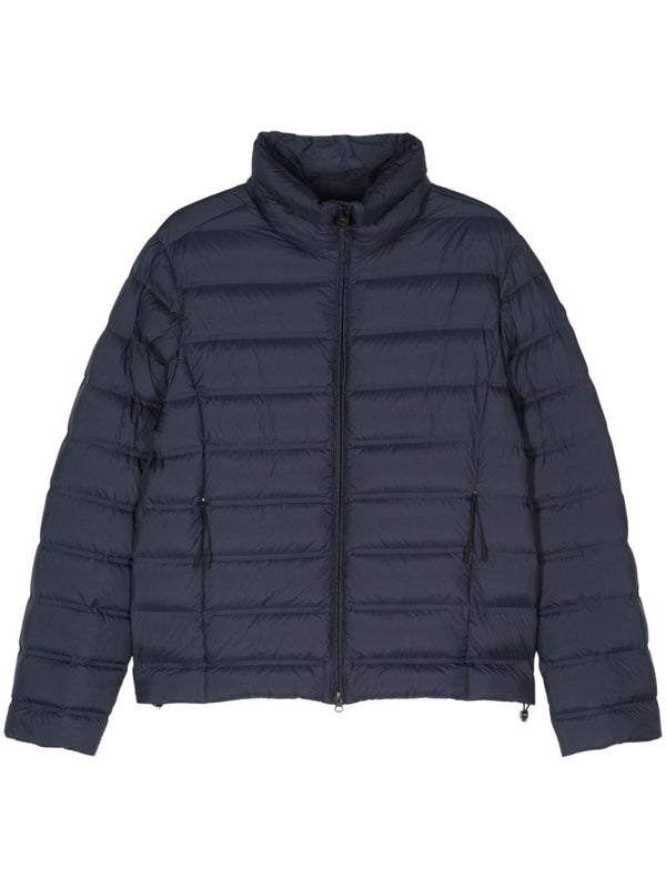 rubberised-logo puffer jacket