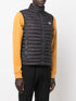 logo-patch quilted gilet