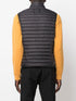 logo-patch quilted gilet