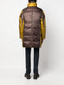 zip-up panelled down jacket