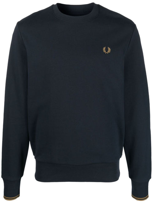 logo-embroidered cotton sweatshirt