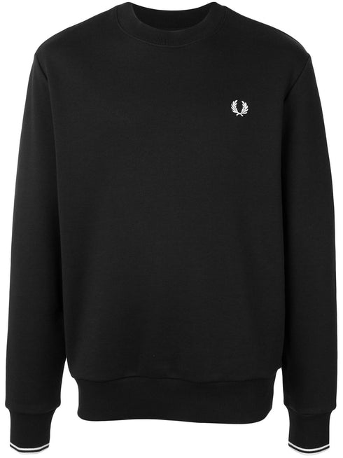 embroidered logo crew-neck sweatshirt