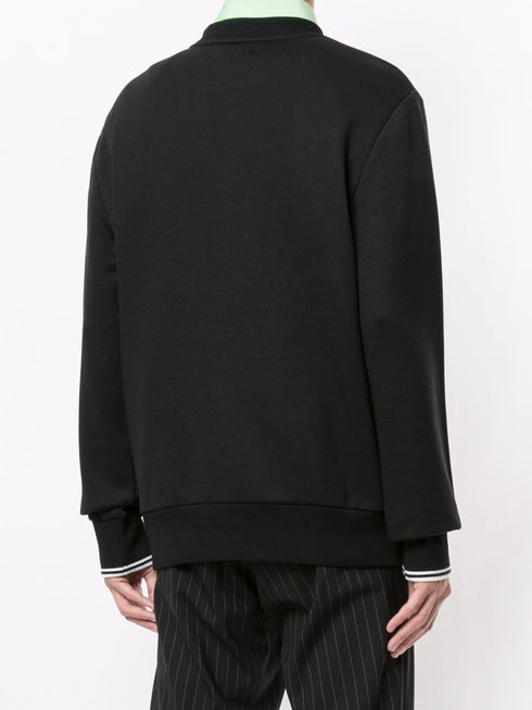 embroidered logo crew-neck sweatshirt