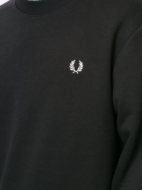 embroidered logo crew-neck sweatshirt