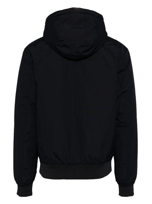 logo-embroidered zip-up jacket