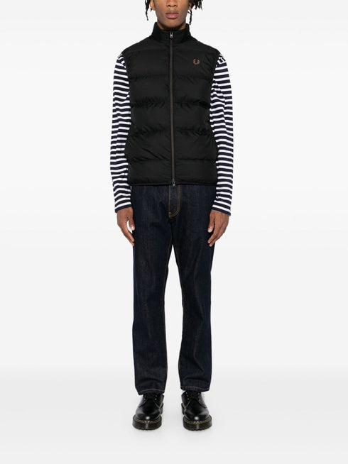 kurtka pikowana z haftowanym logo