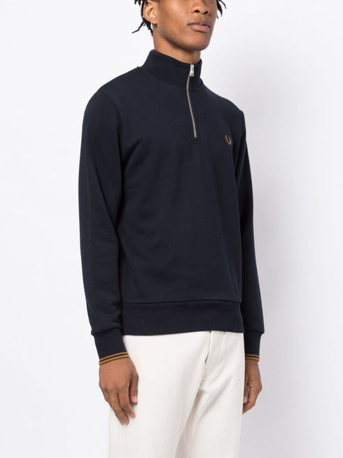 logo-embroidered cotton sweatshirt