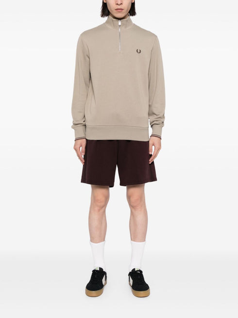 logo-embroidered high-neck sweater