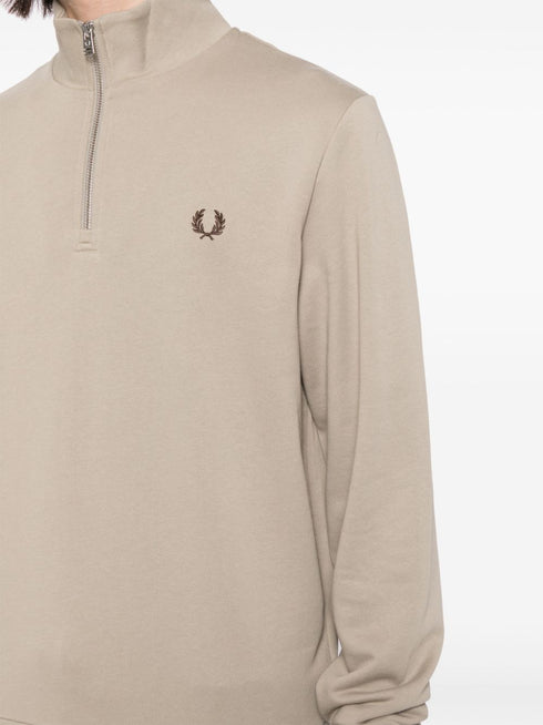 logo-embroidered high-neck sweater