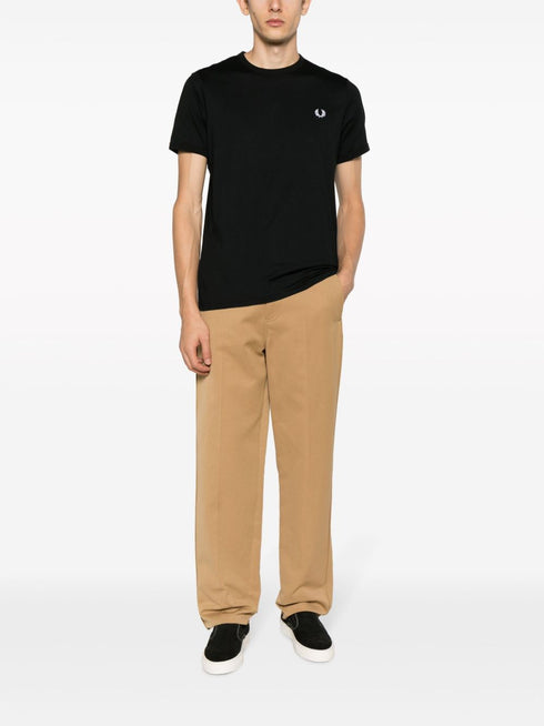 logo-embroidered cotton T-shirt